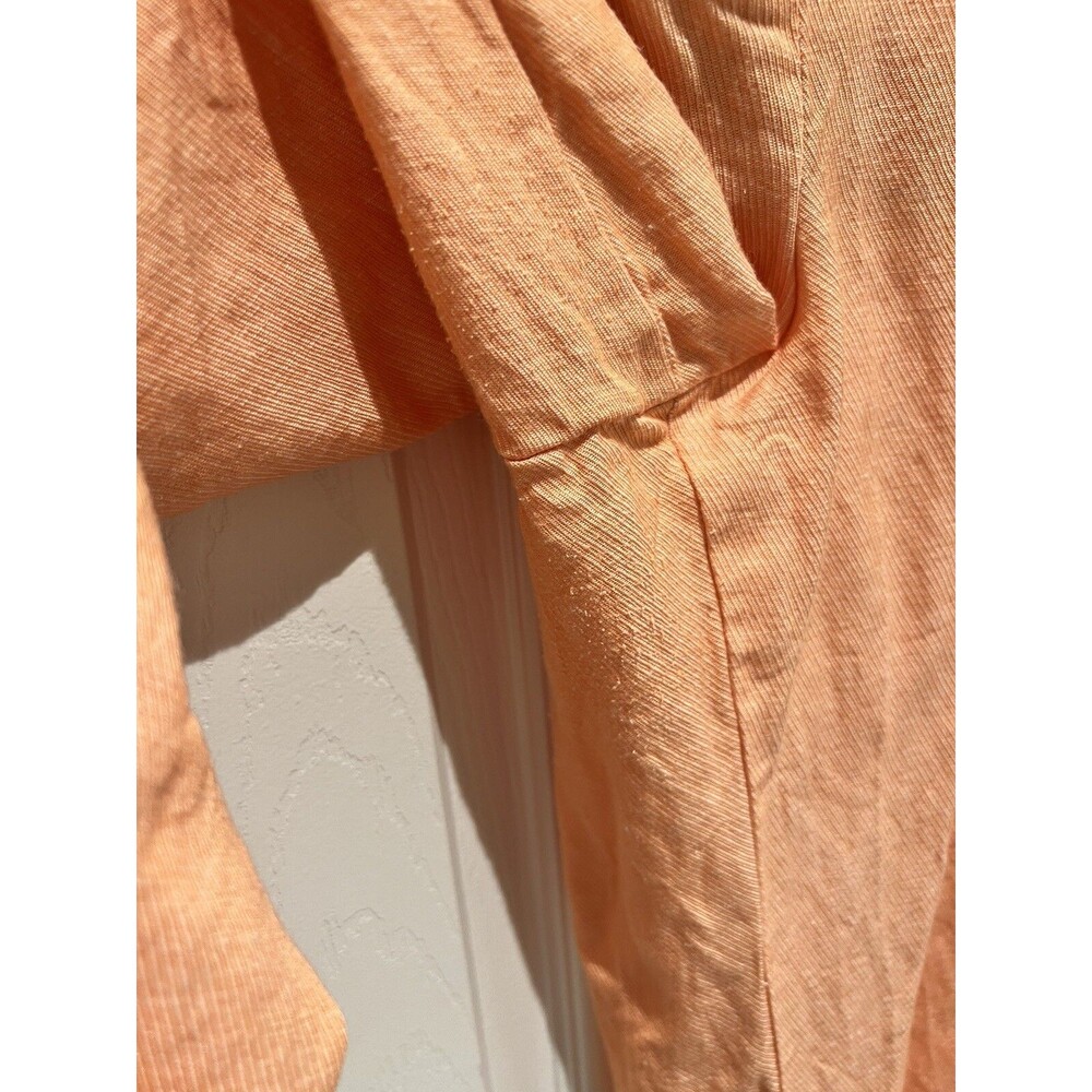Ann Taylor Peach Linen Blend Pants Size 14 - Picture 4 of 8
